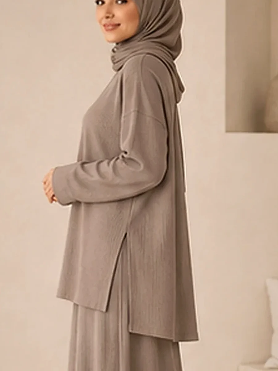 Adora Ribbed Set – Mink – Detailansicht | ZAVRYNE
