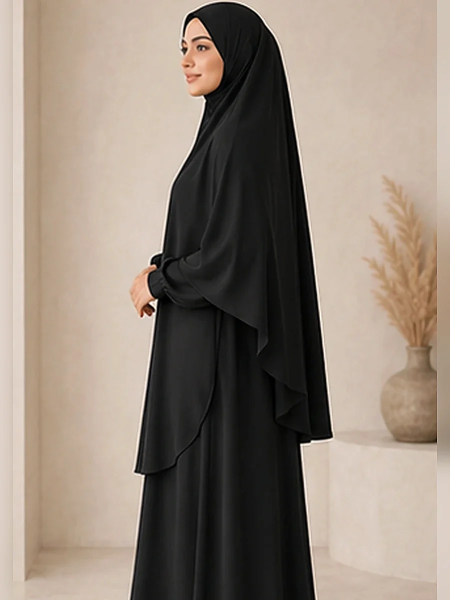 Jazz Khimar Set Marwa – Schwarz