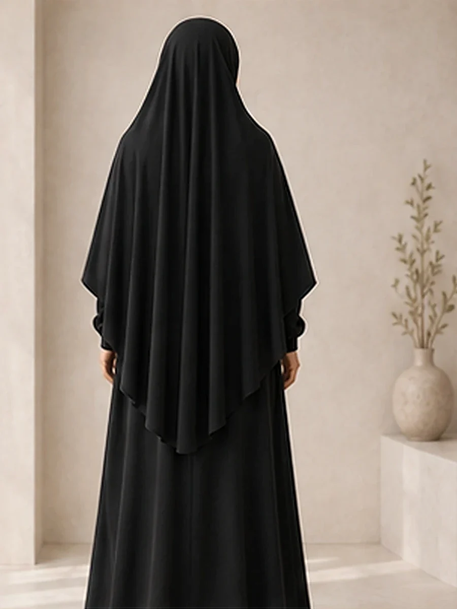 Jersey Khimar – Schwarz – Rückansicht | ZAVRYNE