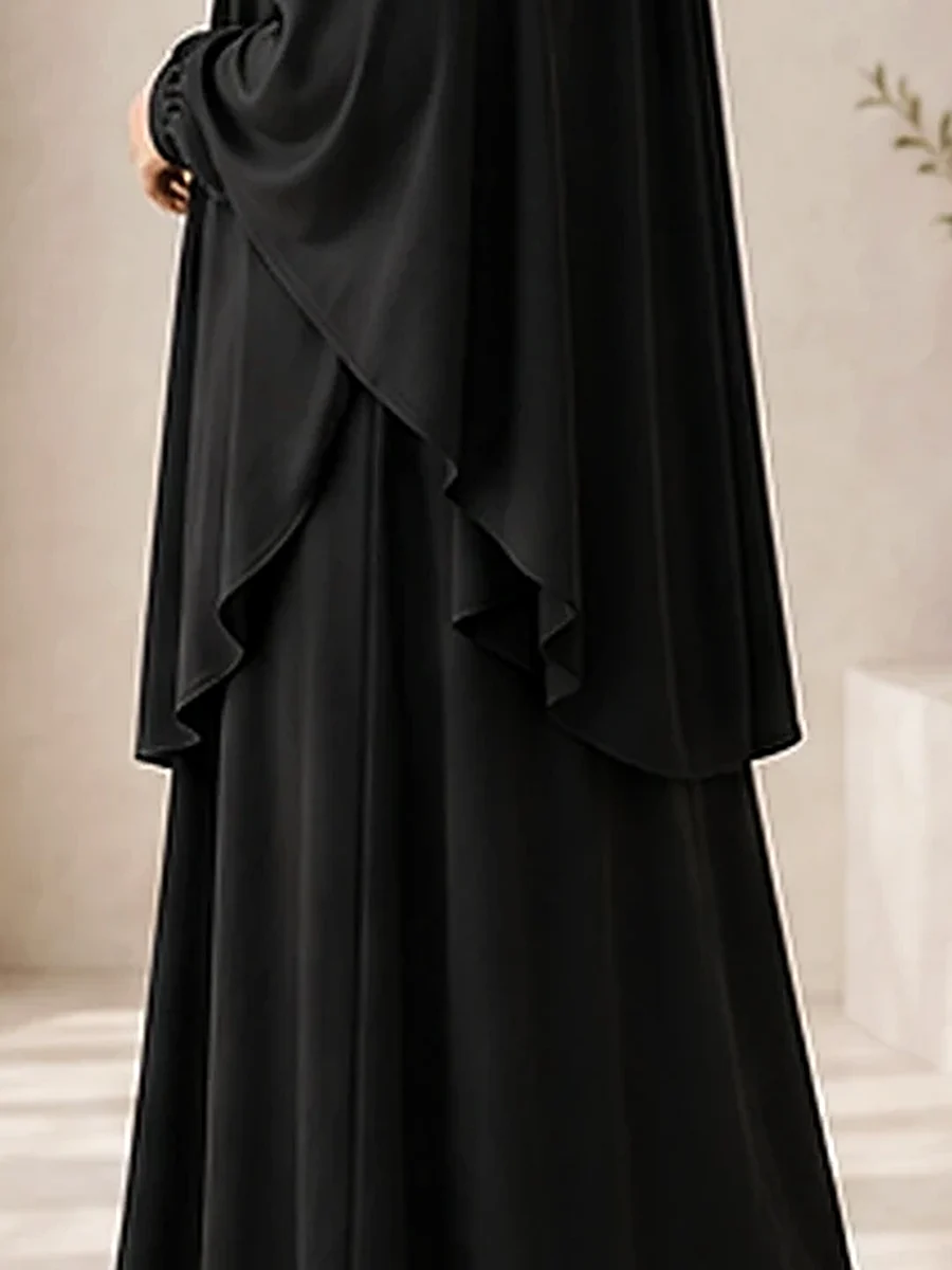 Jersey Khimar – Schwarz – Materialdetail | ZAVRYNE