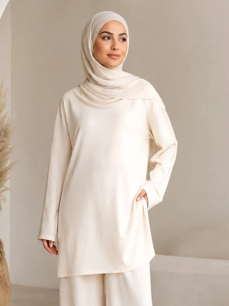 Noor Zweiteiler – Creme