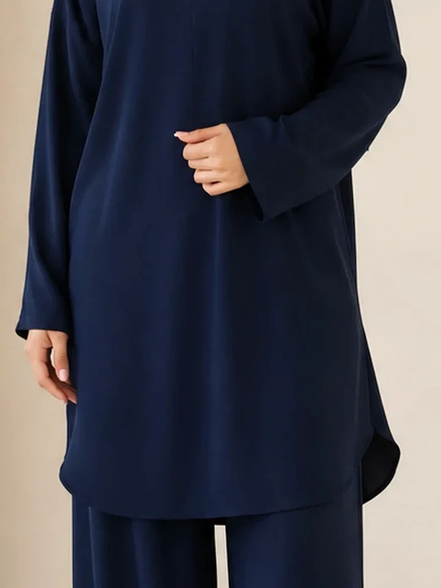 Noor Zweiteiler – Nachtblau – Materialdetail | ZAVRYNE
