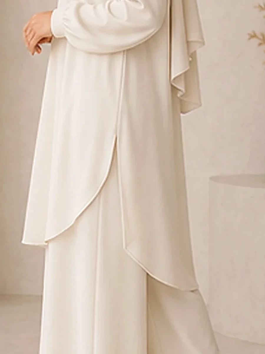 Two-Piece Liya – Creme – Materialdetail | ZAVRYNE