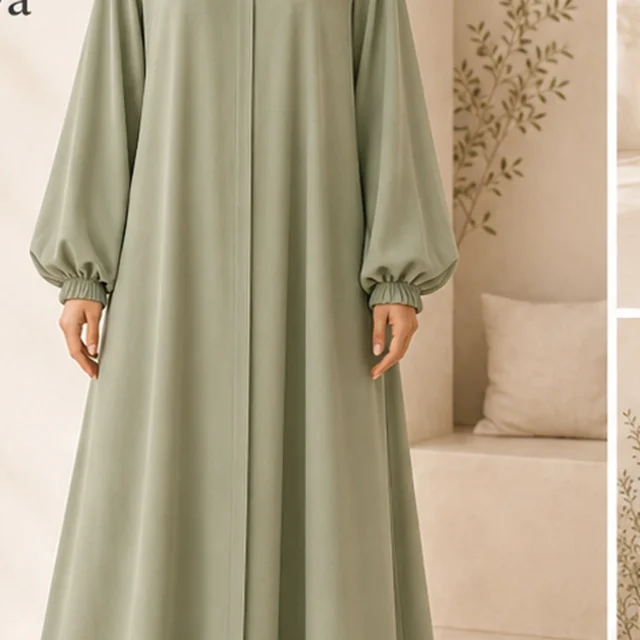 A-Line Jazz Abaya – Pistazie