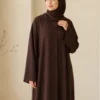 Amira Abaya – Schokobraun – zweite Ansicht | ZAVRYNE Deutschland