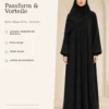 Basic Abaya Sima – Schwarz – Passform und Vorteile | ZAVRYNE Deutschland