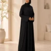 Basic Abaya Sima – Schwarz – zweite Ansicht | ZAVRYNE Deutschland