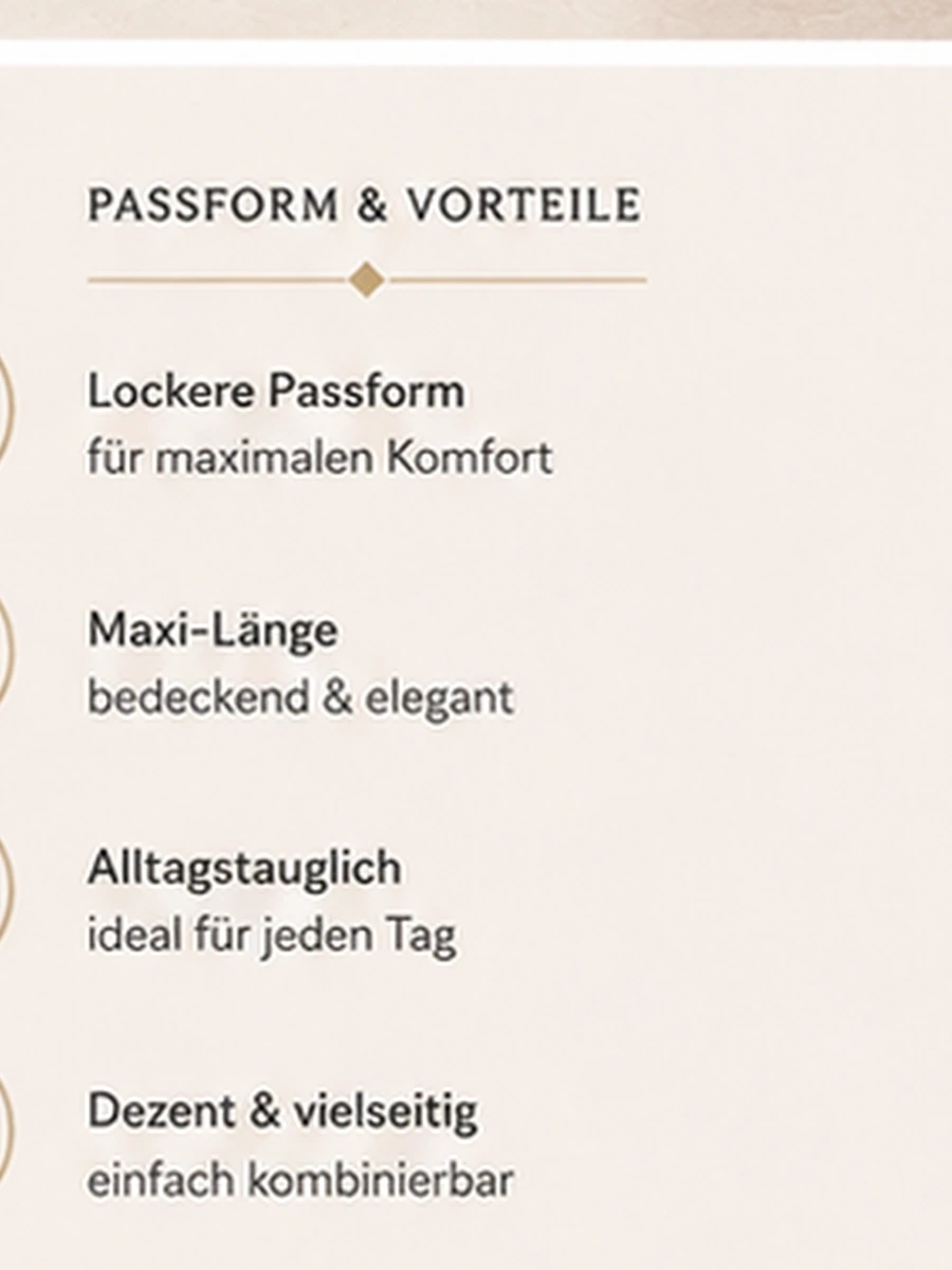 Cotton Abaya Lara – Schwarz – Passform und Vorteile | ZAVRYNE Deutschland