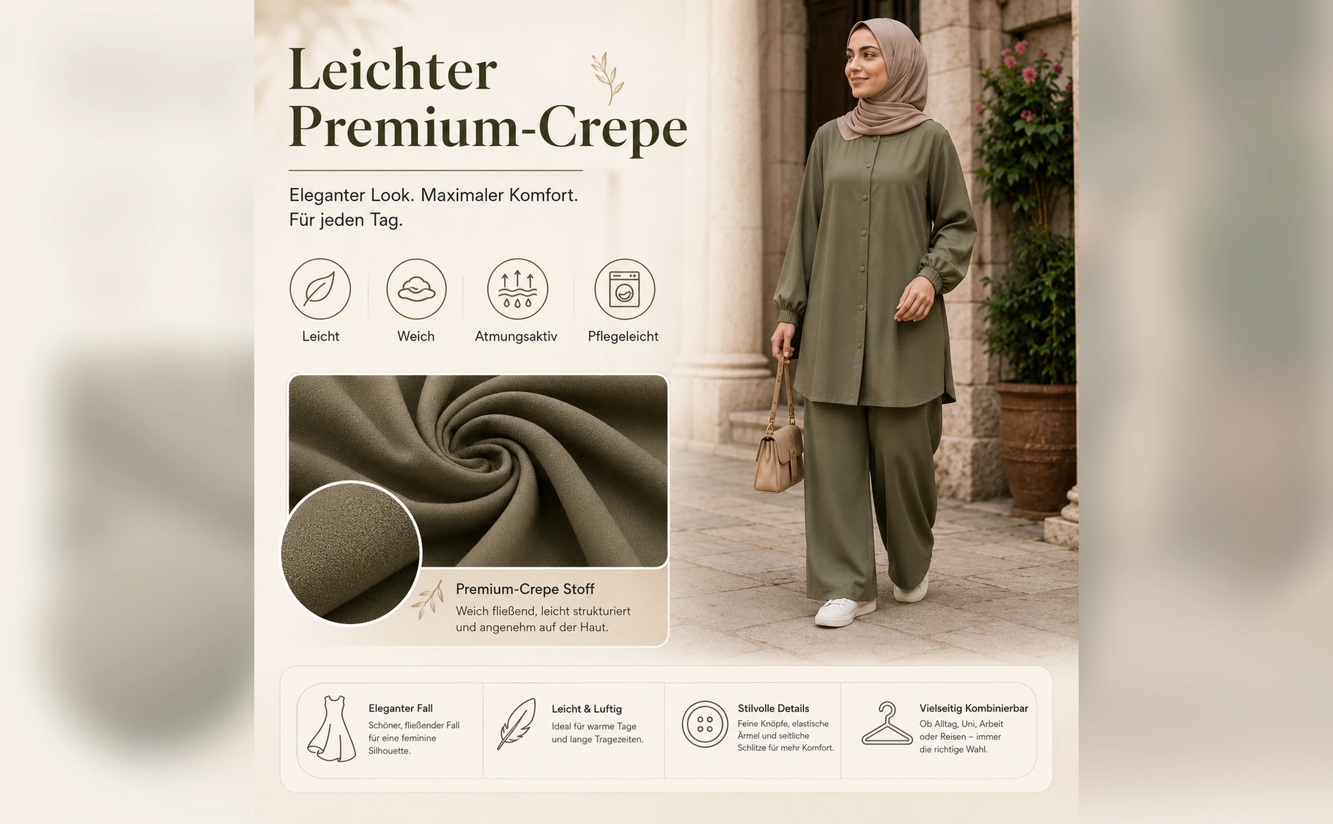 Leichter Premium Soft-Crepe