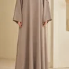 Farah Khimar Set – Greige – Detailansicht | ZAVRYNE Deutschland