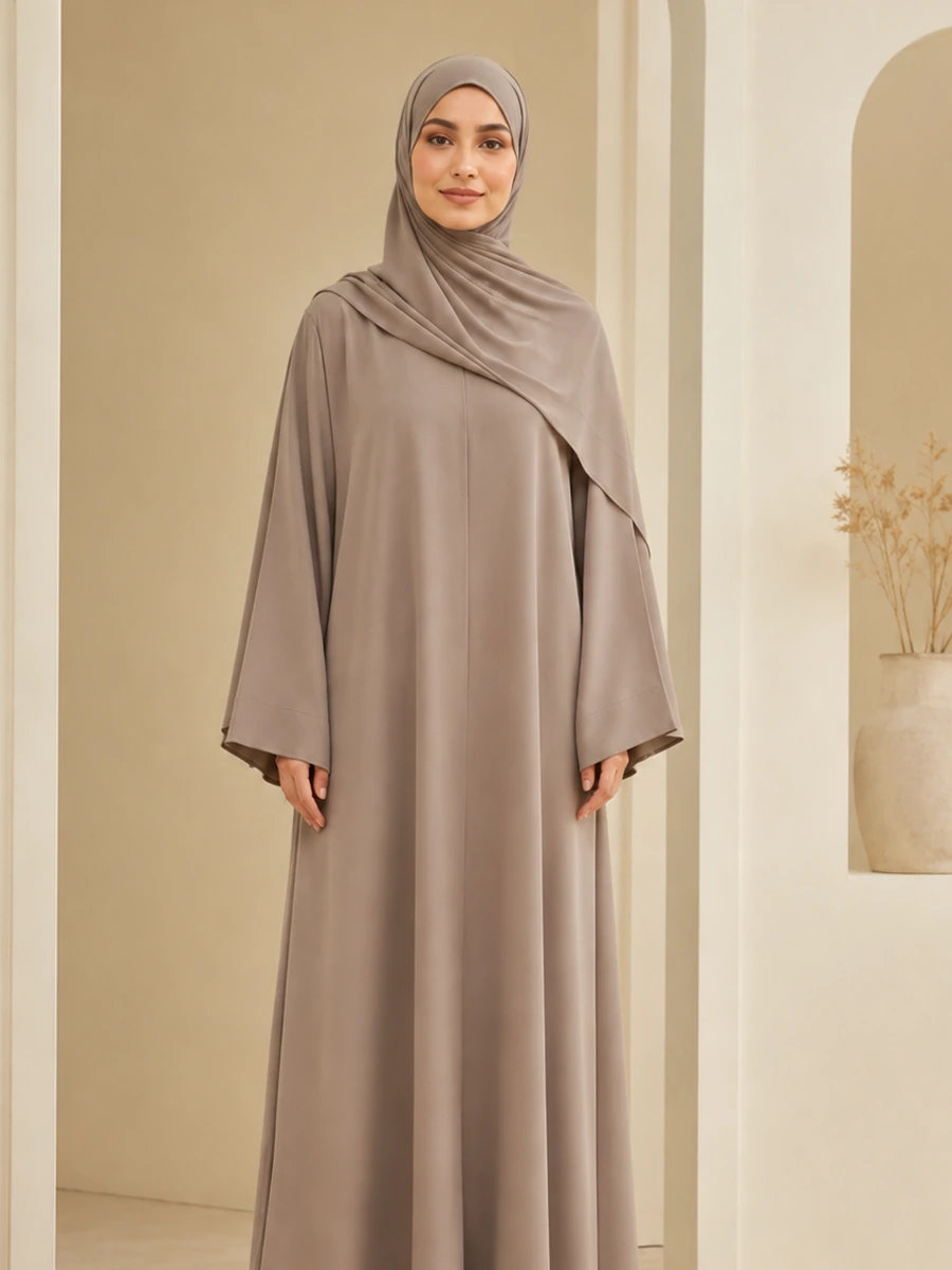 Farah Khimar Set – Greige – Passform und Vorteile | ZAVRYNE Deutschland
