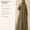 Gebetskleid Safa – Khaki – Passform und Vorteile | ZAVRYNE Deutschland