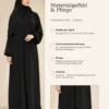 Gebetskleid Safa – Schwarz – Materialgefühl und Pflege | ZAVRYNE Deutschland