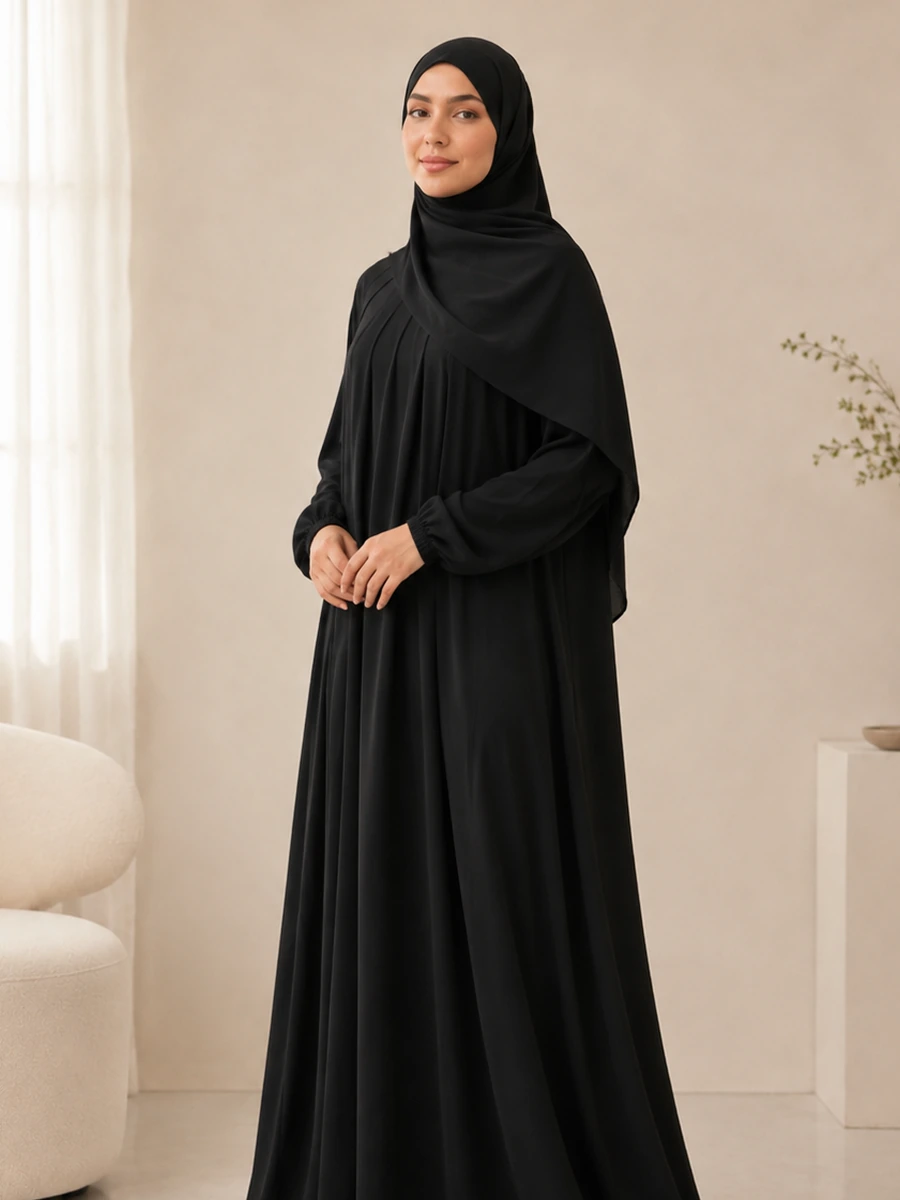 Huda Khimar Set – Schwarz – Passform und Vorteile | ZAVRYNE Deutschland