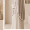 Jersey Bamboo Khimar Medium – Stone – zweite Ansicht | ZAVRYNE Deutschland