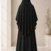 Jersey Khimar – Schwarz – Detailansicht | ZAVRYNE Deutschland