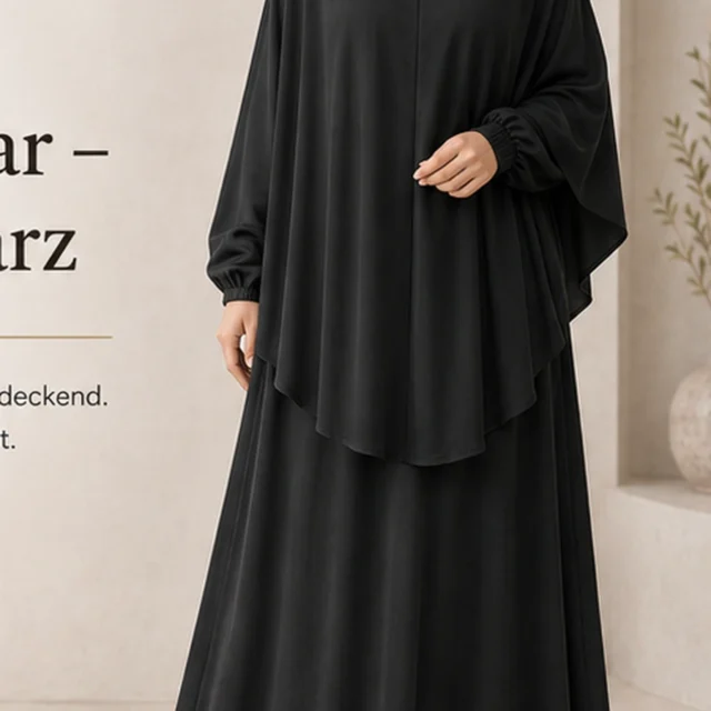 Jersey Khimar – Schwarz