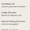 Layal Linen Abaya Set – Green – Passform und Vorteile | ZAVRYNE Deutschland