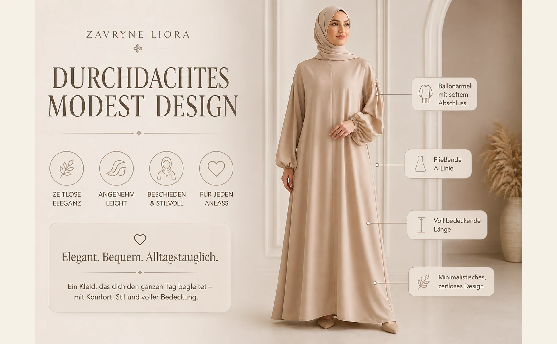 Durchdachtes Modest Design