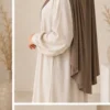 Liquid Jersey Hijab – Mokka – zweite Ansicht | ZAVRYNE Deutschland