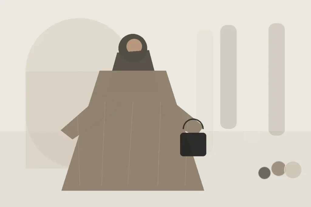 Welcher Abaya-Stoff ist im Sommer angenehm? Ein praktischer Vergleich – redaktionelle Illustration zu Abaya Stoff Sommer