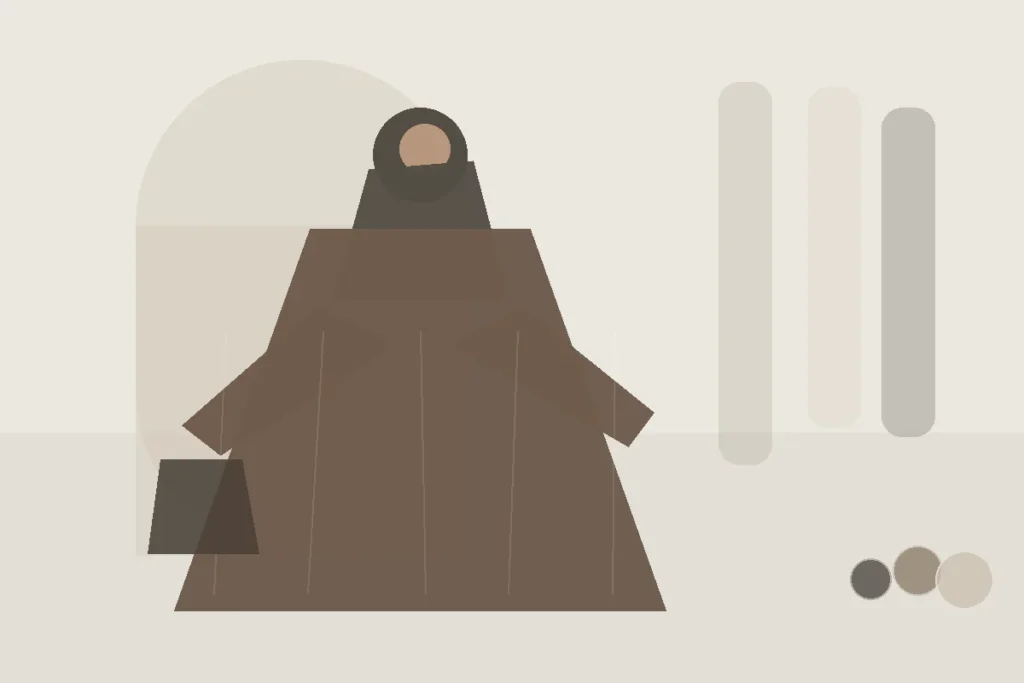 Leinenmischungen bei Abayas: Vorteile, Falten und Kombinationen – redaktionelle Illustration zu Leinen Abaya