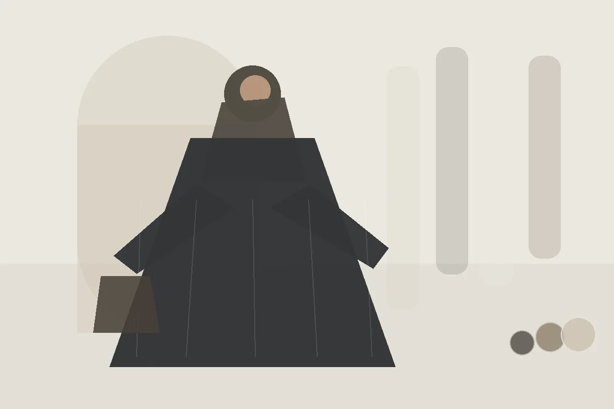 Abaya bügeln oder dämpfen? Die schonendere Methode wählen – redaktionelle Illustration zu Abaya dämpfen