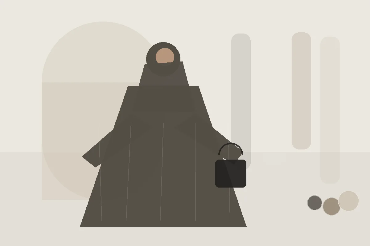 Gute Verarbeitung bei Abayas erkennen: 10 Details im Produktfoto – redaktionelle Illustration zu Abaya Qualität erkennen