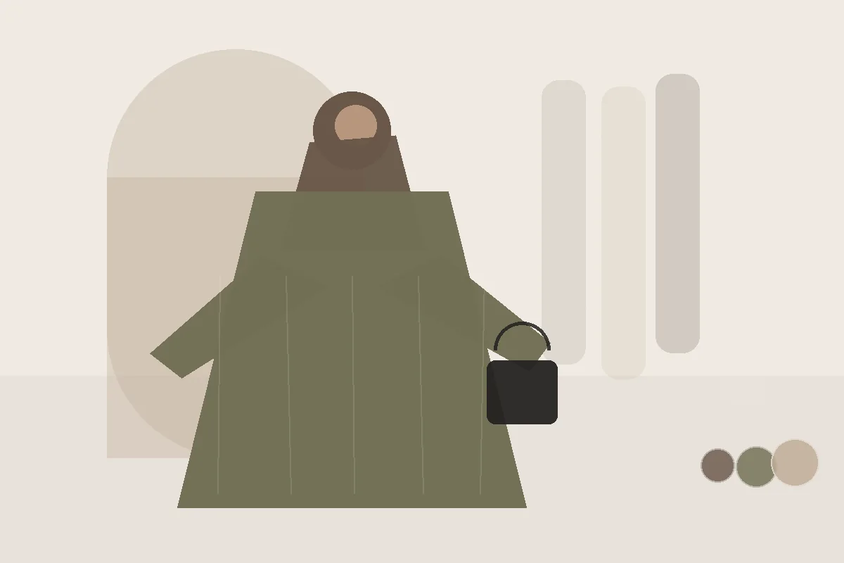 Ton-in-Ton-Kombinationen: So wirken einfarbige Kombinationen interessant – redaktionelle Illustration zu Ton in Ton bedeckende Mode