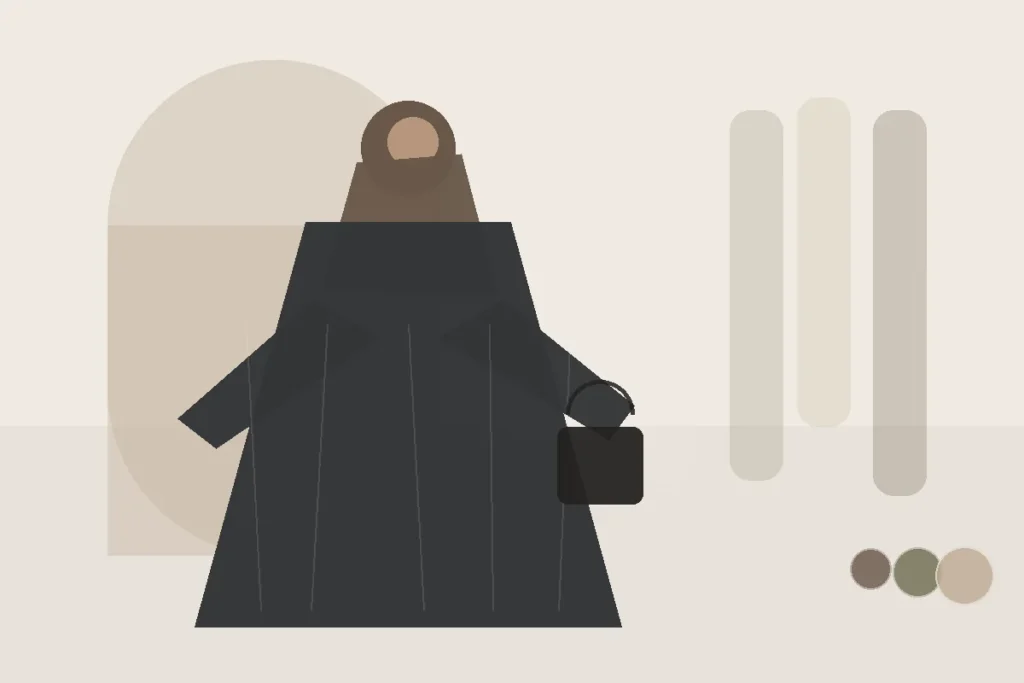 Weniger Fehlkäufe: Die 3-Kombinations-Regel für neue Teile bedeckender Mode – redaktionelle Illustration zu Fehlkäufe Kleidung vermeiden