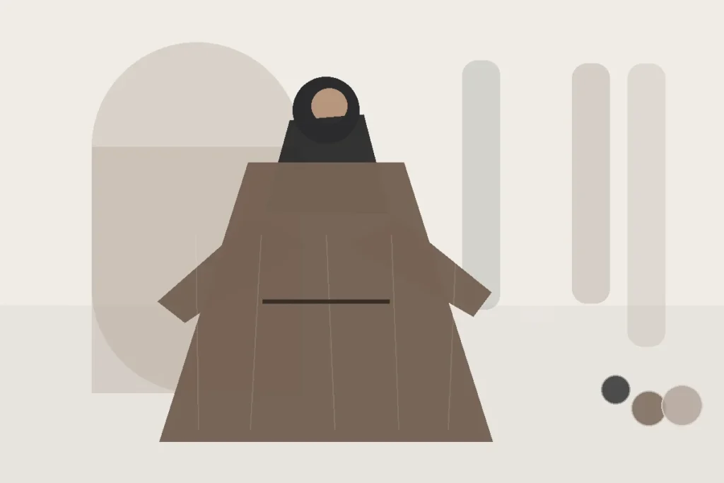 Bedeckende Kombination für Familienfeiern: Schick und beweglich bleiben – redaktionelle Illustration zu bedeckende Kombination Familienfeier