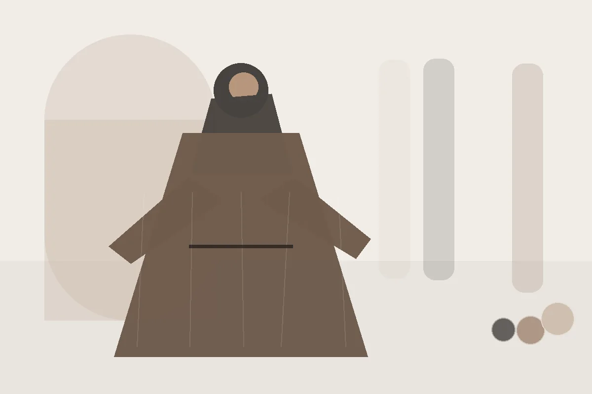 Jersey, Chiffon oder Modal? Hijab-Materialien im Alltag vergleichen – redaktionelle Illustration zu Hijab Material Vergleich