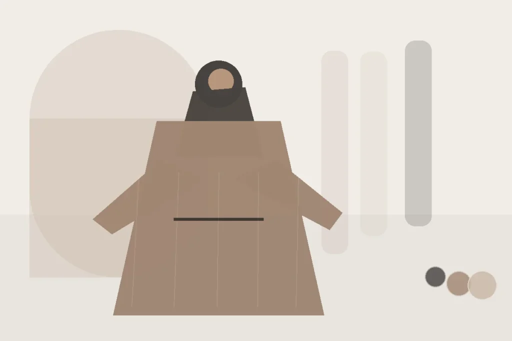 Hijab-Farbe im Internet wählen: 6 Tipps gegen Farbabweichungen – redaktionelle Illustration zu Hijab Farbe im Internet wählen