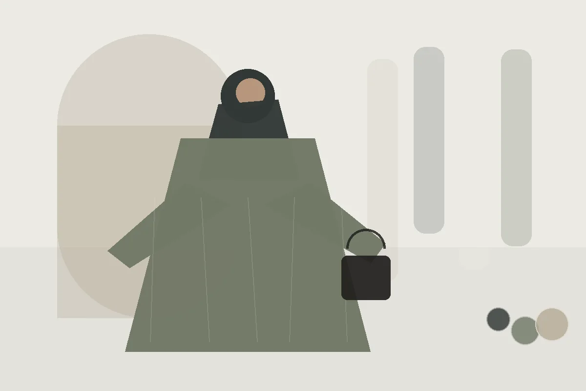 Bedeckende Mode im Sommer: Leicht, bedeckt und alltagstauglich – redaktionelle Illustration zu bedeckende Mode Sommer