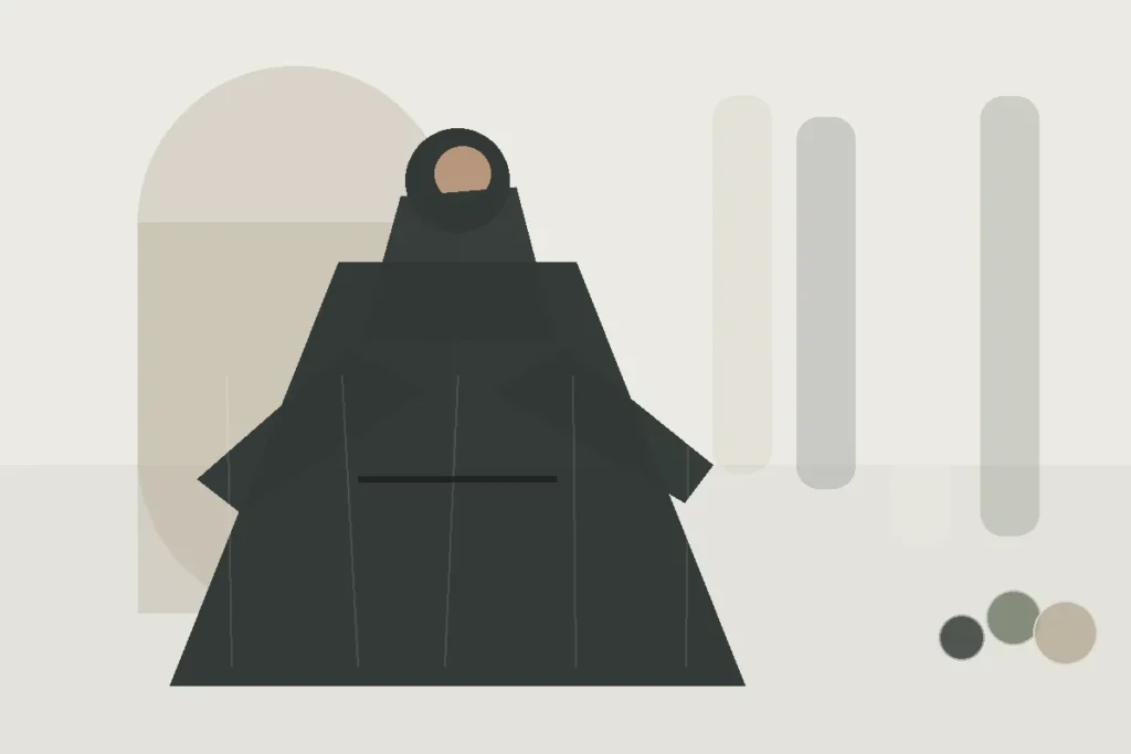Was packe ich für eine Städtereise? Kapselgarderobe für bedeckende Mode für 4 Tage – redaktionelle Illustration zu Kapselgarderobe für bedeckende Mode Reise