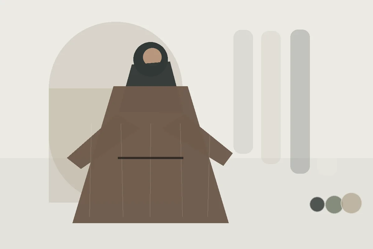 Bedeckende Mode bei Regen: Länge, Schuhe und äußere Schicht planen – redaktionelle Illustration zu bedeckende Mode Regen