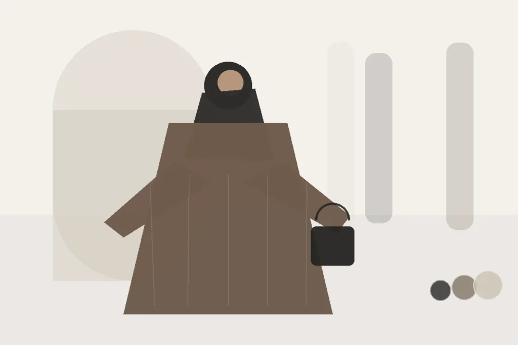 Was darf eine gute Abaya kosten? Preis und Qualität sinnvoll vergleichen – redaktionelle Illustration zu Abaya Preis Qualität