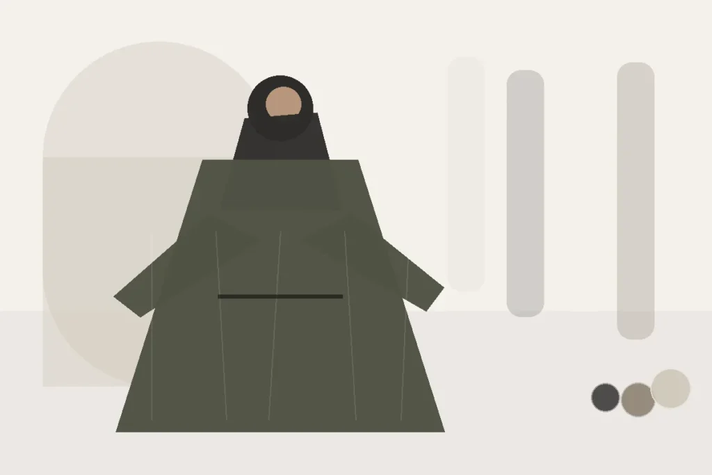 Neuheiten oder beliebte Modelle? So findest du das passendere Teil für bedeckende Mode – redaktionelle Illustration zu bedeckende Mode beliebte Modelle