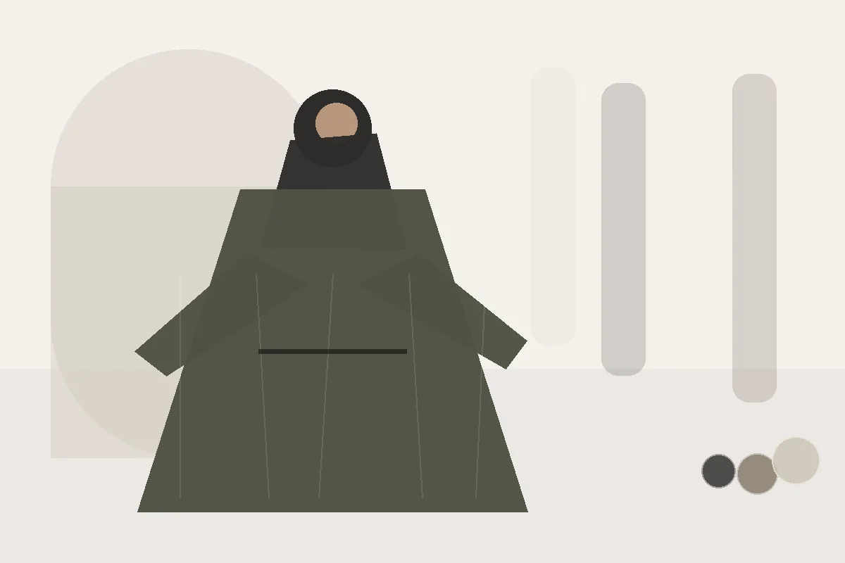 Neuheiten oder beliebte Modelle? So findest du das passendere Teil für bedeckende Mode – redaktionelle Illustration zu bedeckende Mode beliebte Modelle