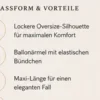 Muslin Abaya Manal – Puderrosa – Passform und Vorteile | ZAVRYNE Deutschland