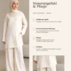 Noor Zweiteiler – Creme – Materialgefühl und Pflege | ZAVRYNE Deutschland