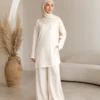 Noor Zweiteiler – Creme – Vorderansicht | ZAVRYNE Deutschland