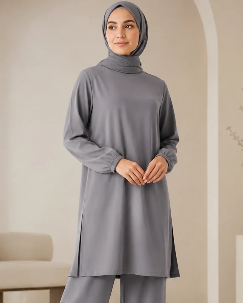Noor Zweiteiler – Grau – zweite Ansicht | ZAVRYNE Deutschland