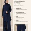 Noor Zweiteiler – Nachtblau – Materialgefühl und Pflege | ZAVRYNE Deutschland
