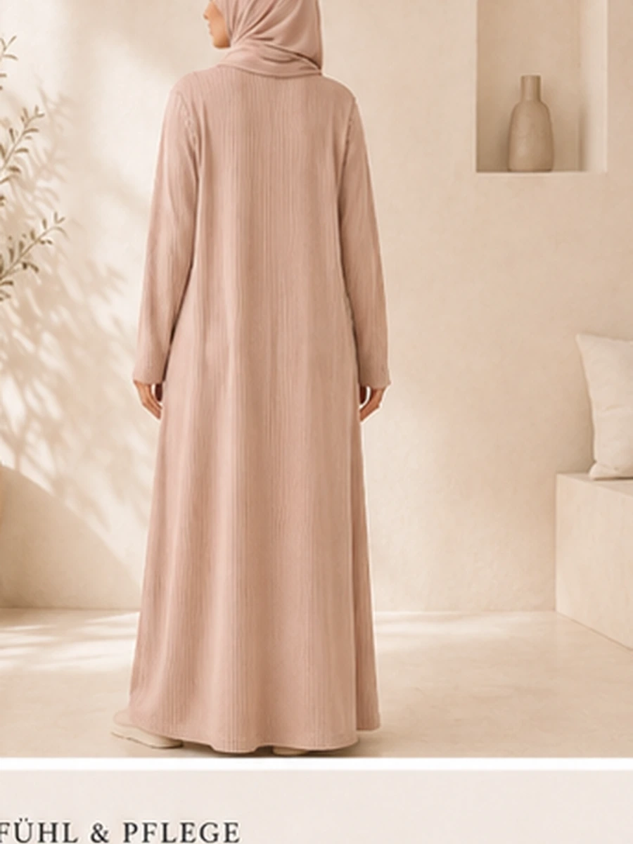 Noya Zip-Up Dress – Poudre – Detailansicht | ZAVRYNE Deutschland