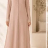 Noya Zip-Up Dress – Poudre – Vorderansicht | ZAVRYNE Deutschland