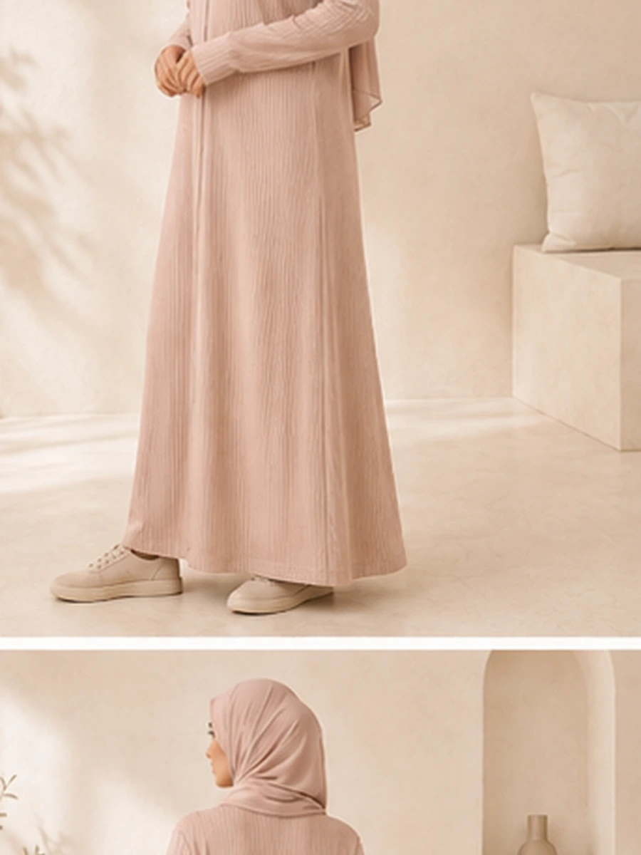 Noya Zip-Up Dress – Poudre – zweite Ansicht | ZAVRYNE Deutschland