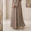 Openabaya mit Bindegürtel – Taupe – zweite Ansicht | ZAVRYNE Deutschland