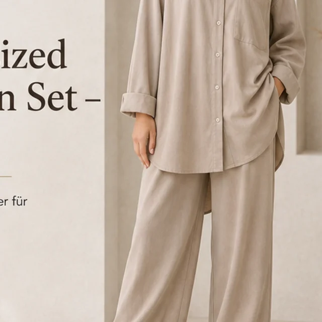 Oversized Cotton Set – Sand