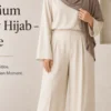 Premium Jersey Hijab – Taupe – Vorderansicht | ZAVRYNE Deutschland